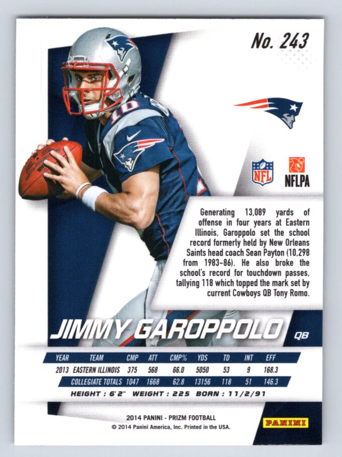 Jimmy Garoppolo RC Panini Prizm