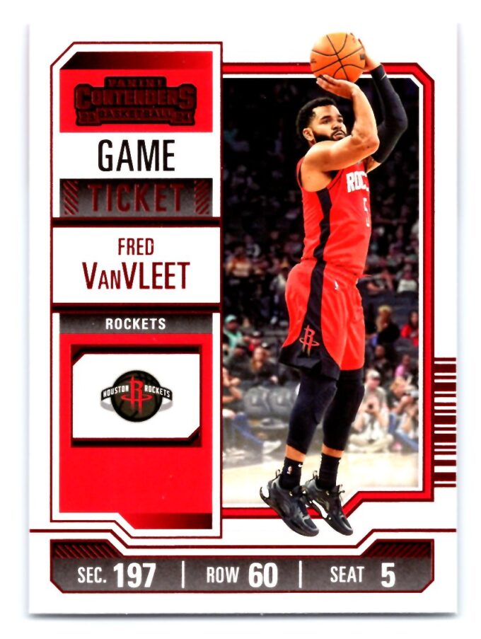 Fred VanVLEET 2024 Contenders Red Game Ticket