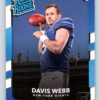 Davis Webb RC Donruss Rated Rookie