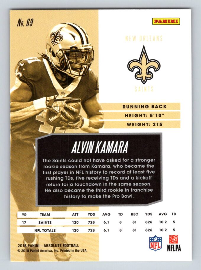Alvin Kamara Absolute Football Blue