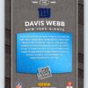 Davis Webb RC Red Donruss Rated Rookie
