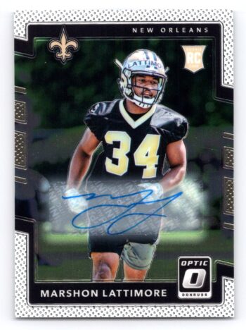Marshon Lattimore RC Autograph Donruss Optic