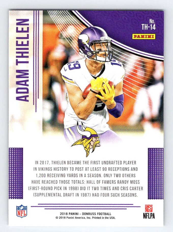 Adam Thielen Donruss Team Heroes