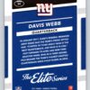 Davis Webb RC Donruss the Elite Series Rookie