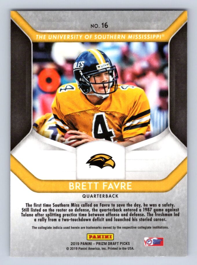 Brett Favre Prizm Draft Picks