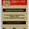 Bryan De La Cruz RC Autograph  Topps Chrome Platinum Anniversary