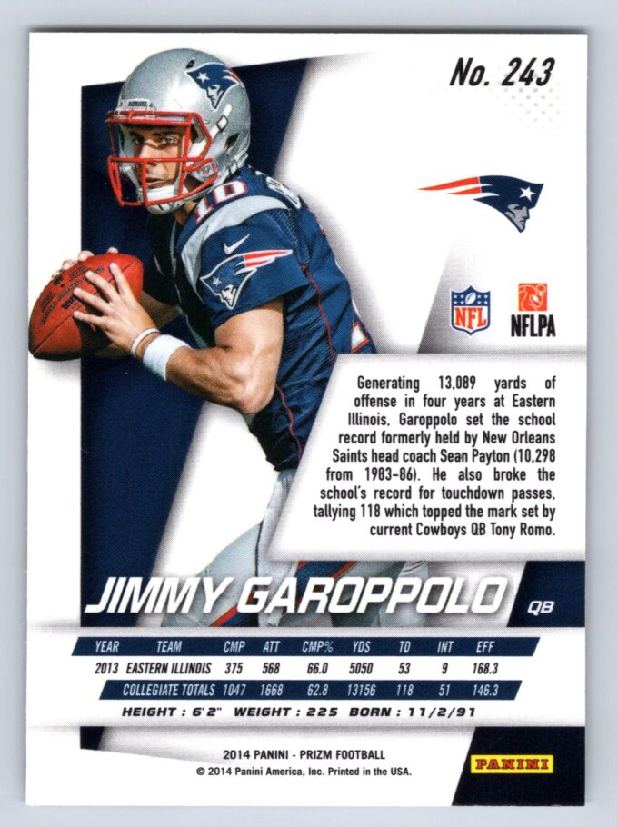 Jimmy Garoppolo RC Panini Prizm
