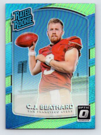 C.J. Beathard Green RC Donruss Optic