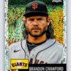 Brandon Crawford /150 Speckle Refractor Topps Chrome Platinum Anniversary