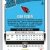 Josh Rosen RC Red/Yellow Donruss Optic
