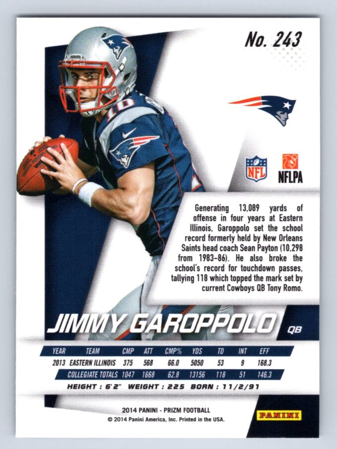 Jimmy Garoppolo RC Panini Prizm