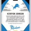 Kerryon Johnson /499 RC Autograph Donruss the Rookies