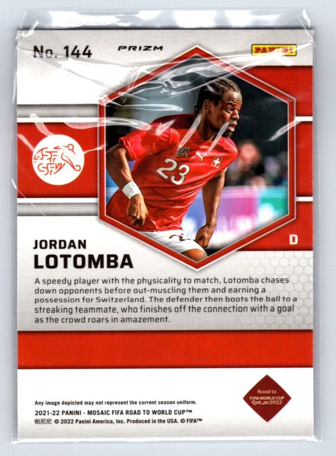 Jordan Lotomba RC Rookie Refractor 2021-22 Mosaic FIFA World Cup