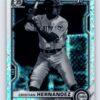 Cristian Hernandez Speckle Black and White 2021 Bowman Chrome