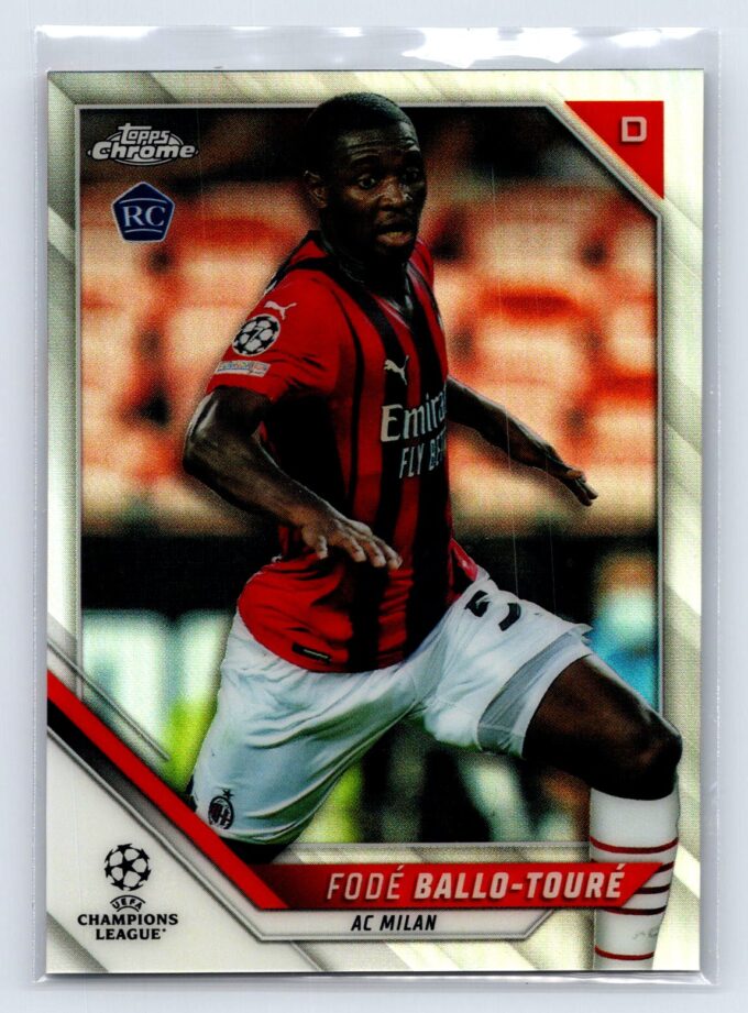 Fode Ballo-Toure RC Rookie Refractor 2022 Topps Chrome UEFA Champions League