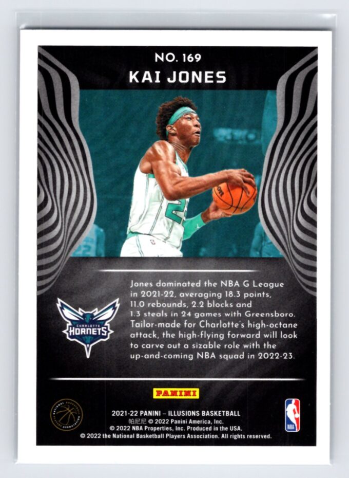 Kai Jones RC Rookie 2021-22 Panini Illusions Basketball