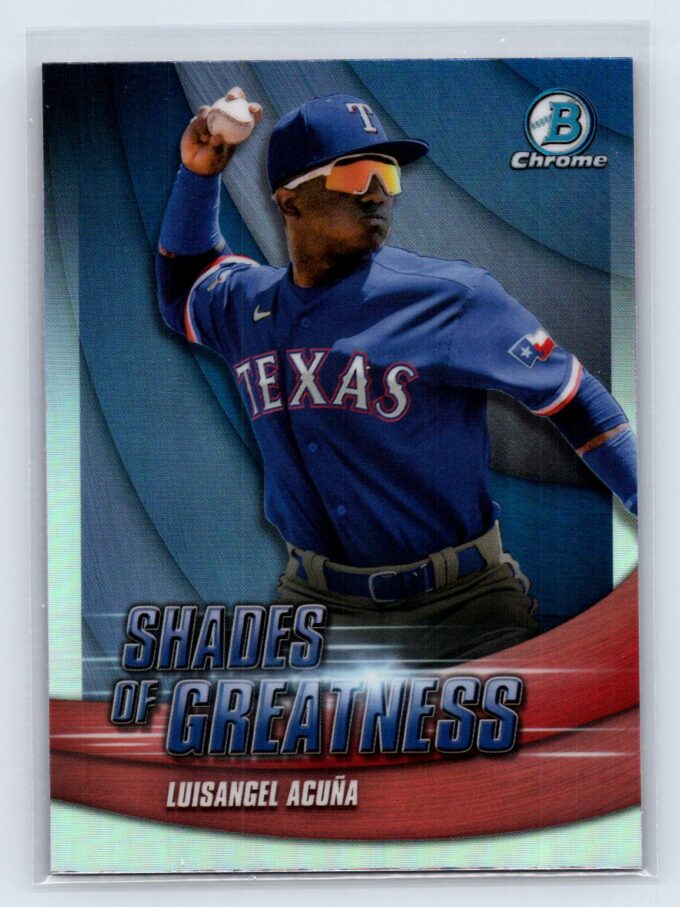 Luisangel Acuna 2022 Bowman Chrome Shades of Greatness