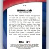 Luisangel Acuna 2022 Bowman Chrome Shades of Greatness