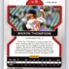Mason Thompson RC Rookie Refractor Blue 2022 Prizm