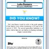Luka Romero RC Rookie Refractor 2022 Merlin UEFA Champions League