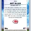 Matt McLain 2022 Bowmans Chrome Sights on September