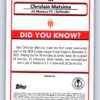 Christian Matsima RC Rookie Refractor 2022 Merlin UEFA Champions League