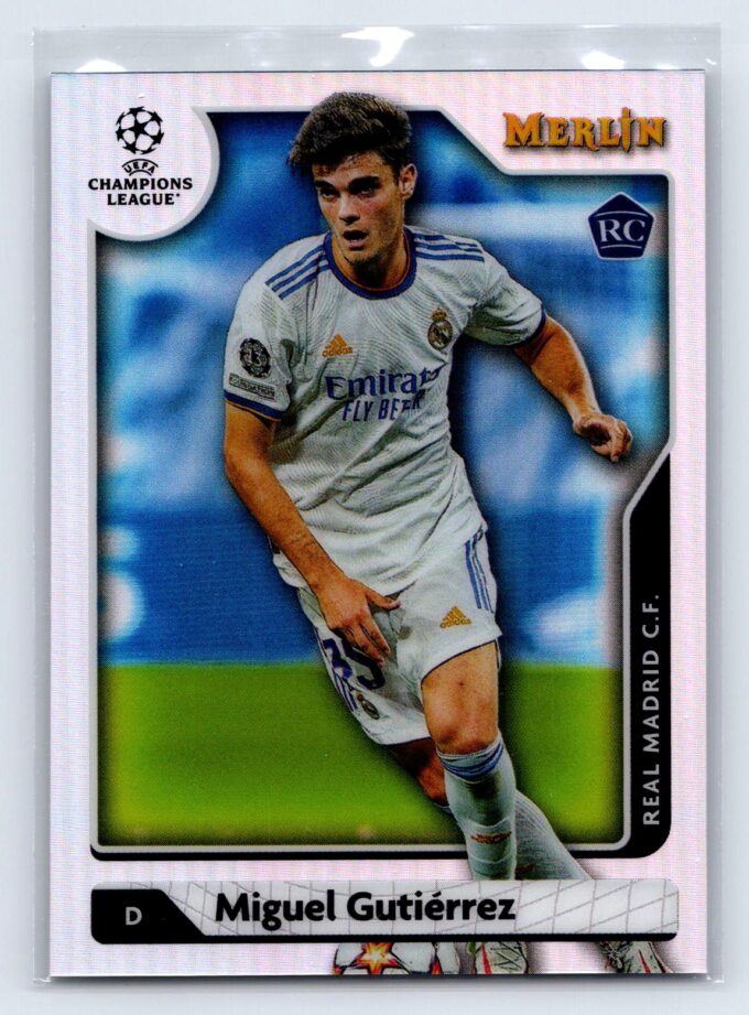 Miguel Gutierrez RC Rookie Refractor 2022 Merlin UEFA Champions League
