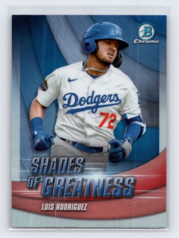 Luis Rodriguez 2022 Bowman Chrome Shades of Greatness