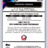 Amadou Onana RC Rookie Refractor 2022 Topps Finest UEFA Champions League
