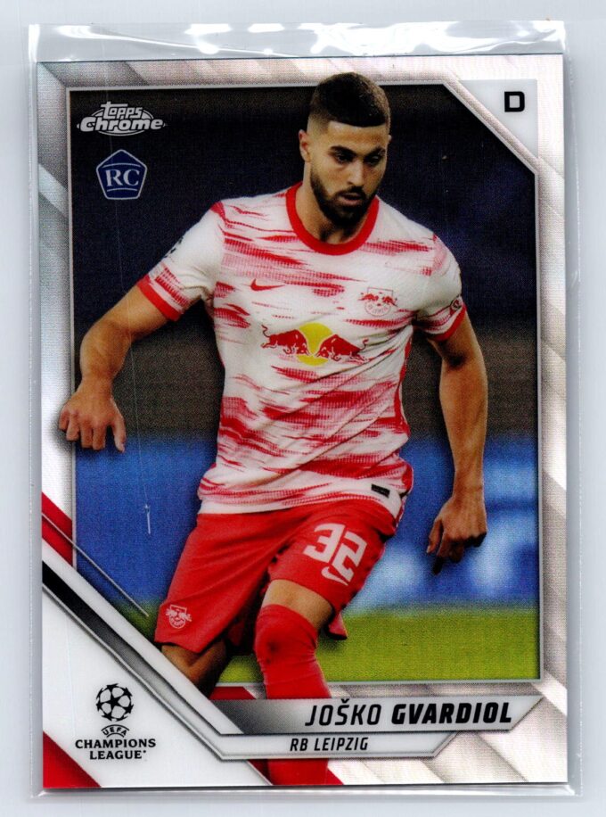Josko Gvardiol RC Rookie Refractor 2022 Topps Chrome UEFA Champions League