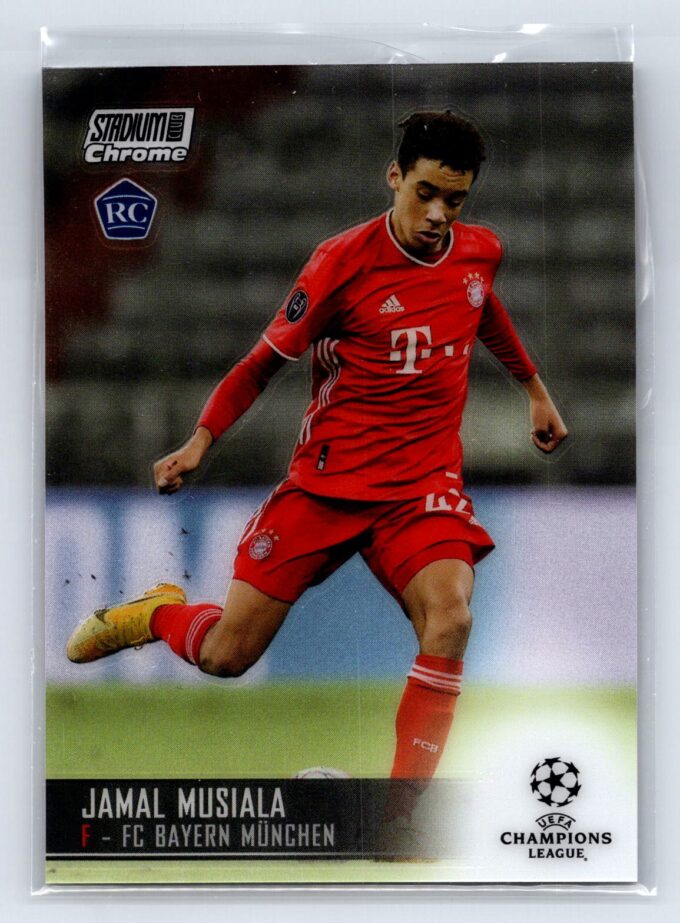Jamal Musiala RC Rookie Refractor 2021 Stadium Club UEFA Champions League
