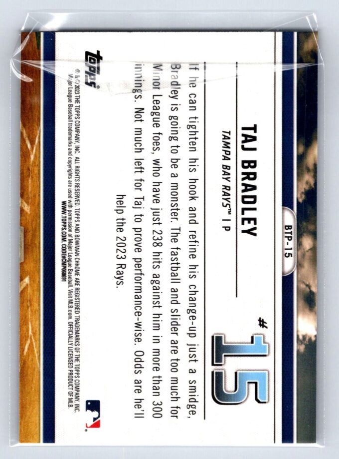 Taj Bradley 2022 Bowman Chrome Top 100