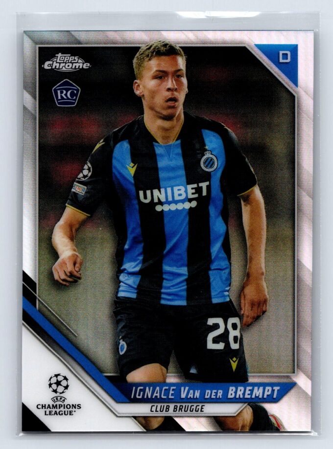 Igance Van Der Brempt RC Rookie Refractor 2022 Topps Chrome UEFA Champions League