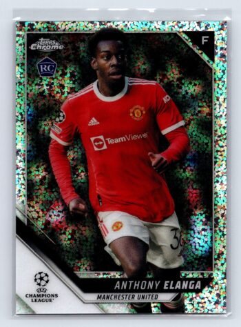 Anthony Elanga Rookie RC Speckle 2022 Topps Chrome UEFA Champions League