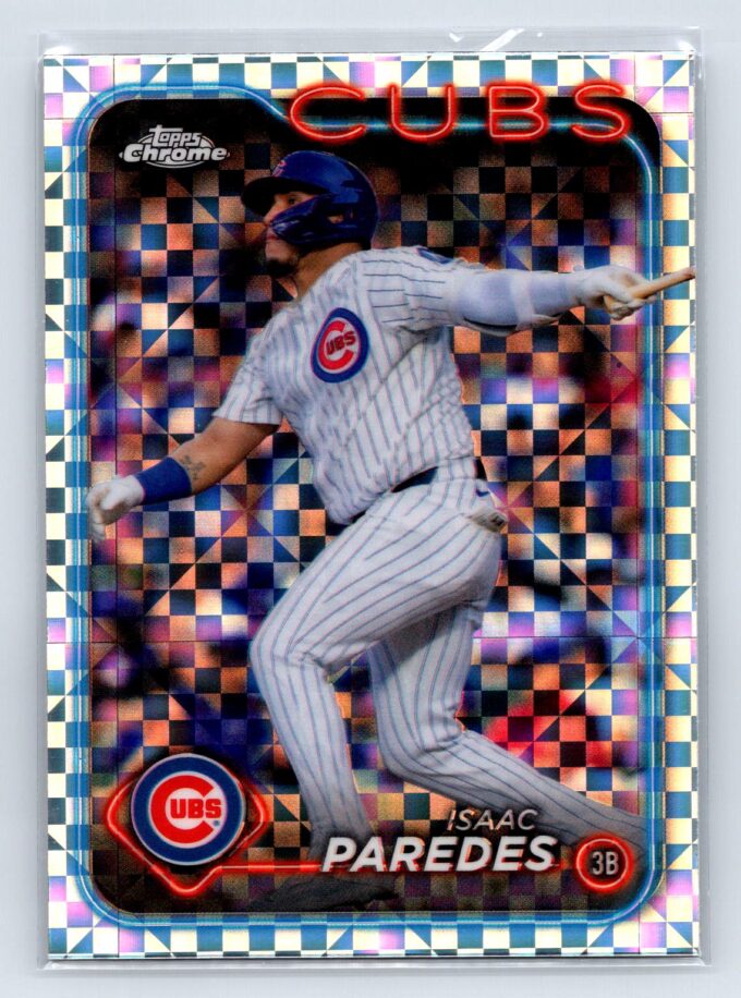 Isaac Paredes X-Fractor Refractor 2024 Topps Update Mega Box