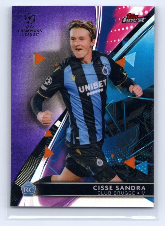 Cisse Sandra RC /299 Purple Refractor 2021-22 Topps Finest UEFA