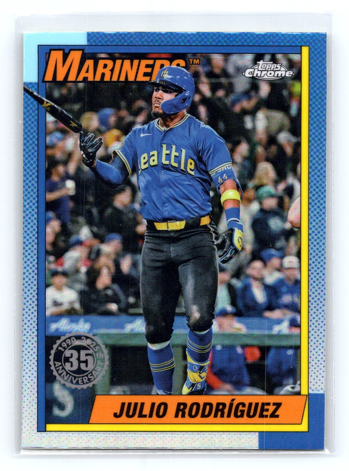 Julio Rodriguez 2025 Topps Chrome 35th Anniversary Julio Rodriguez 2025 Topps Chrome 35th Anniversary