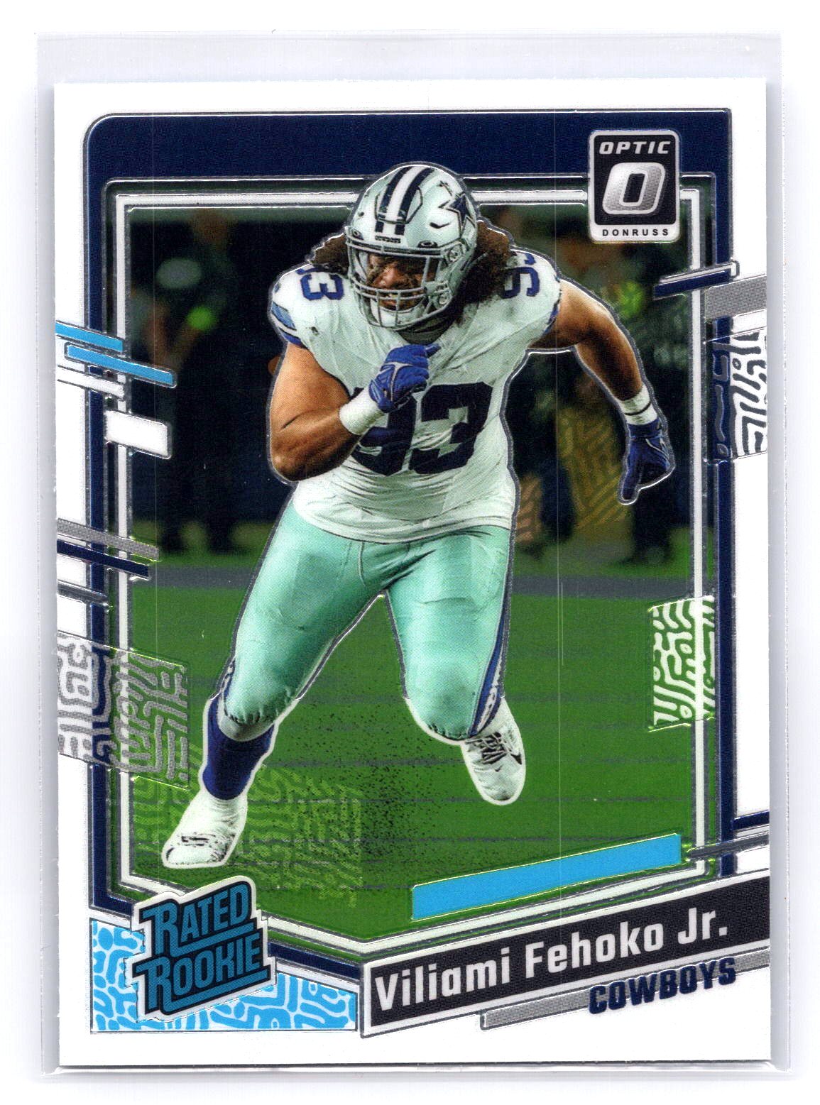 Viliami Fehoko Jr. 2023 Donruss Optic Rated Rookie RC Viliami Fehoko Jr. 2023 Donruss Optic Rated Rookie RC