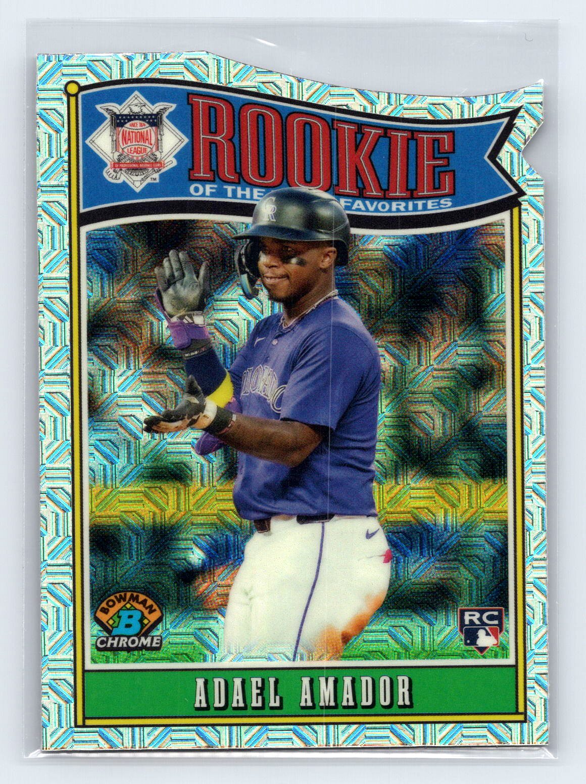 Adael Amador 2025 Bowman Chrome Mojo ROY Favorite Rookie RC Adael Amador 2025 Bowman Chrome Mojo ROY Favorite Rookie RC
