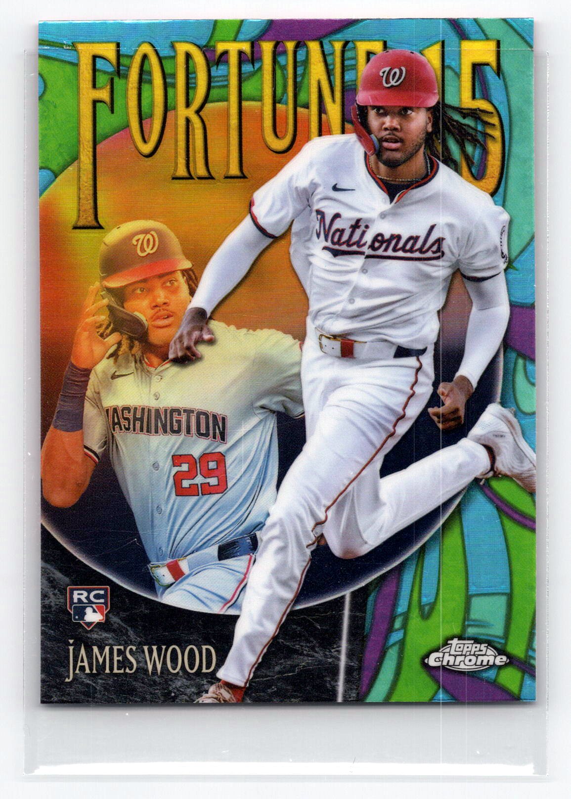 James Wood 2025 Topps Chrome Fortune 15 James Wood 2025 Topps Chrome Fortune 15