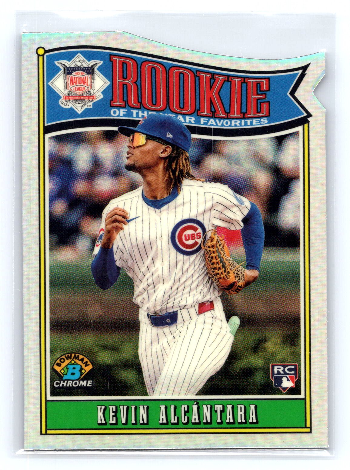 Kevin Alcantara 2025 Bowman Chrome Silver Refractor ROY Favorite Rookie RC Kevin Alcantara 2025 Bowman Chrome Silver Refractor ROY Favorite Rookie RC
