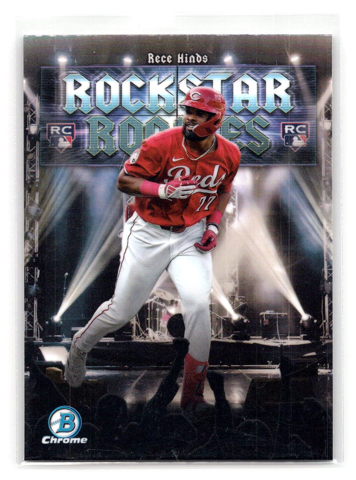 Rece Hinds 2025 Topps Chrome Rockstar RC Rookie Rece Hinds 2025 Topps Chrome Rockstar RC Rookie