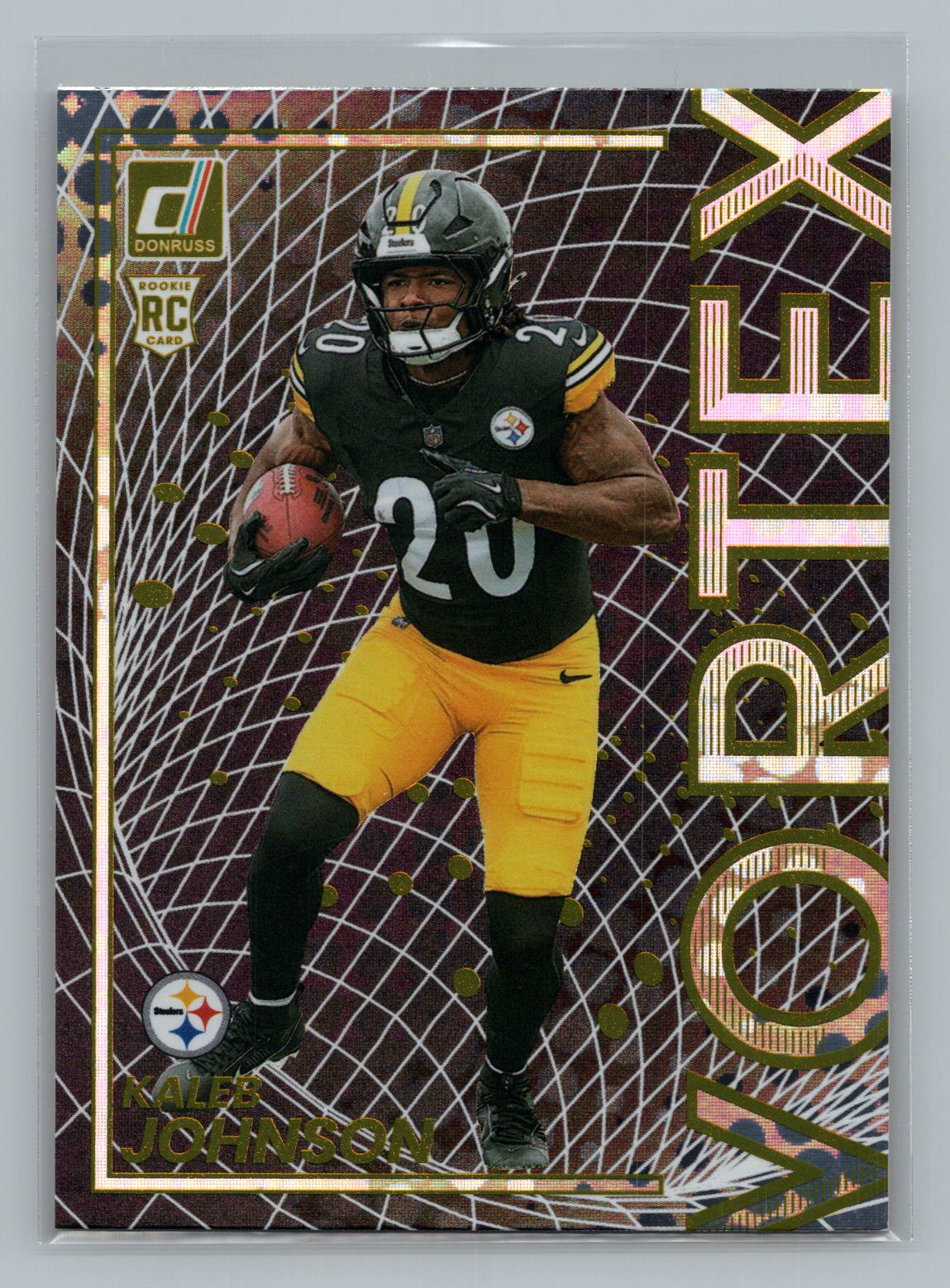 Kaleb Johnson 2025 Donruss Vortex Rookie RC Kaleb Johnson 2025 Donruss Vortex Rookie RC