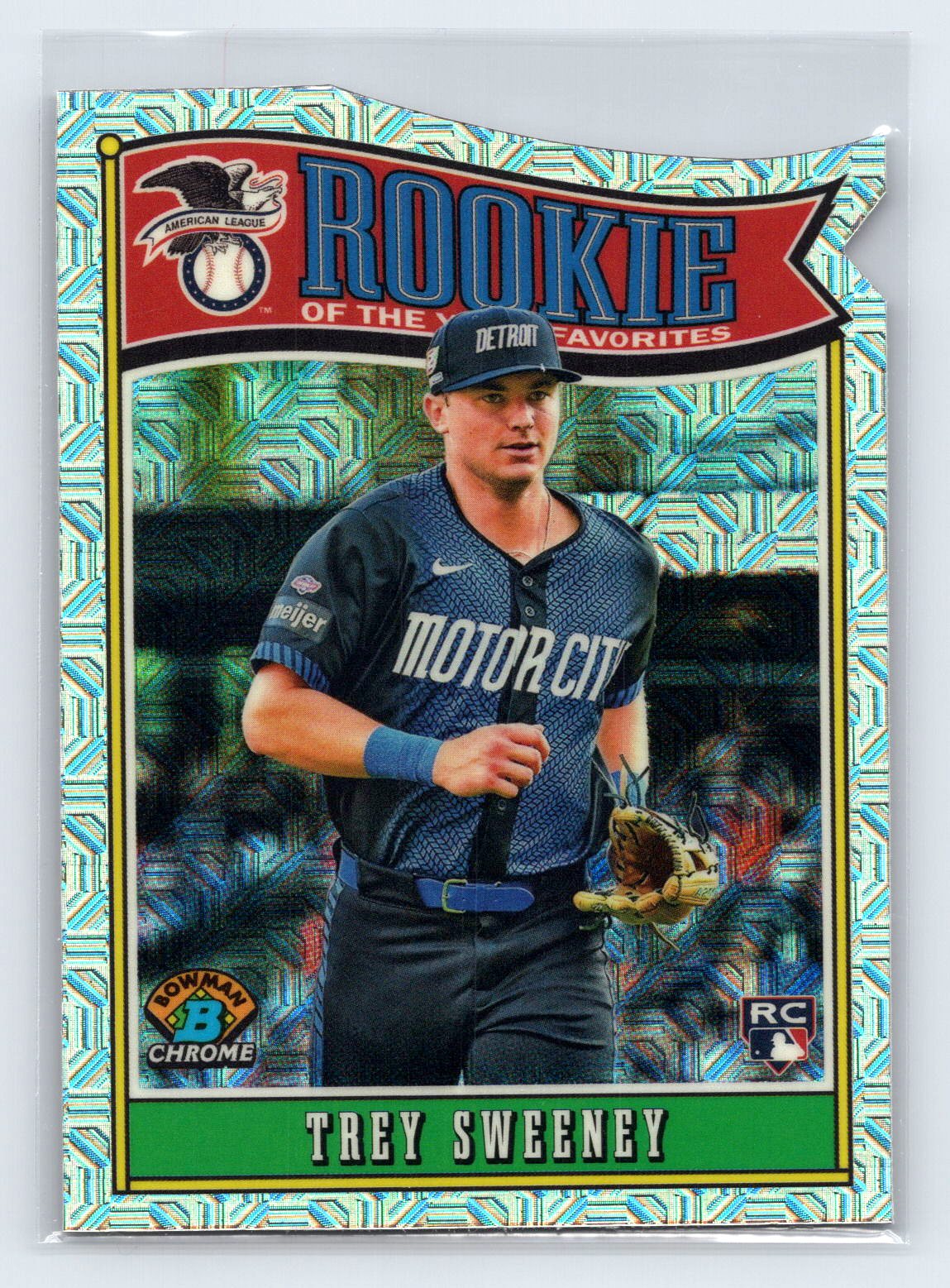 Trey Sweeney 2025 Bowman Chrome Mojo ROY Favorite Rookie RC Trey Sweeney 2025 Bowman Chrome Mojo ROY Favorite Rookie RC