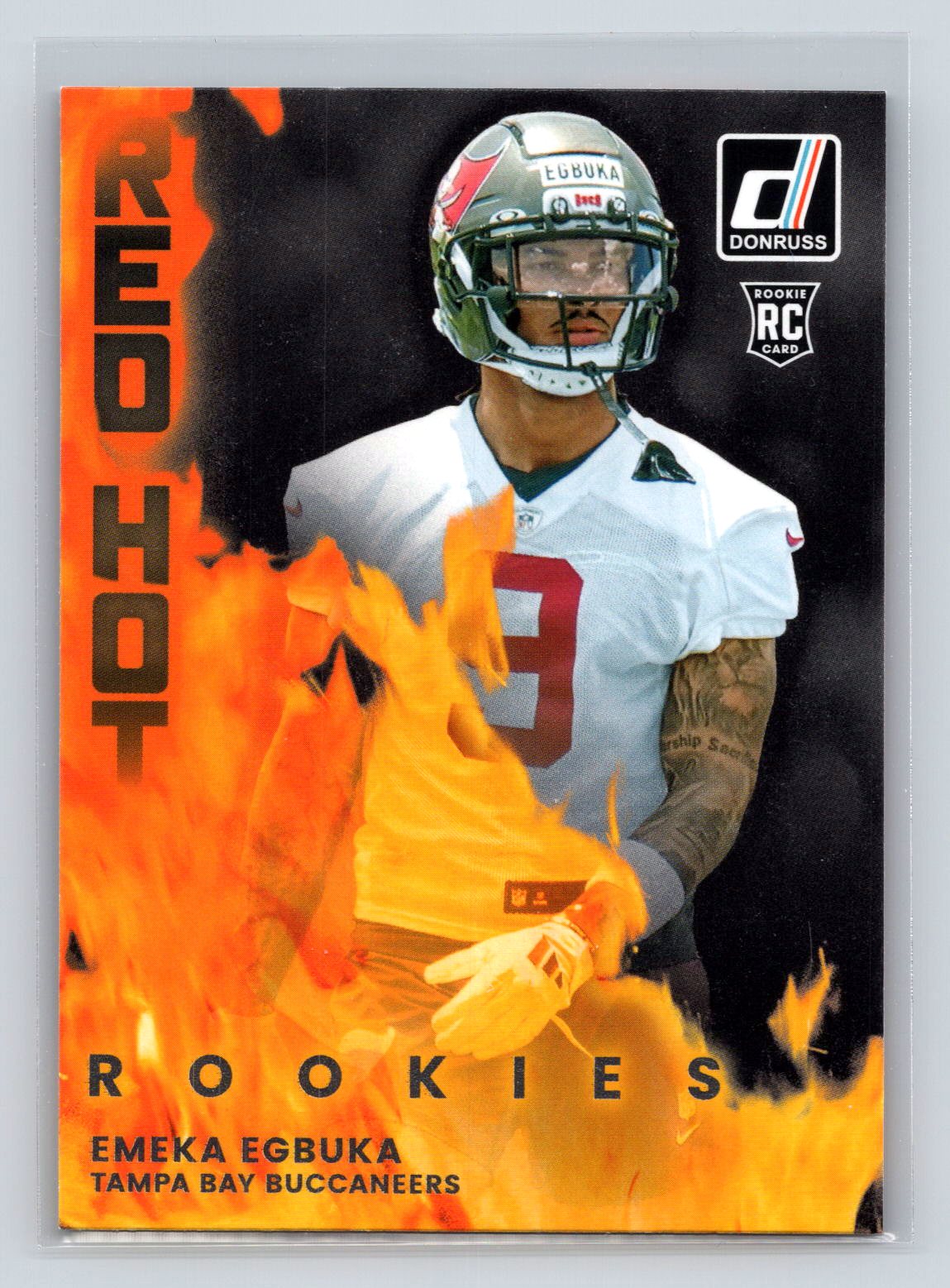 Emeka Egbuka 2025 Donruss Red Hot Rookies RC Emeka Egbuka 2025 Donruss Red Hot Rookies RC