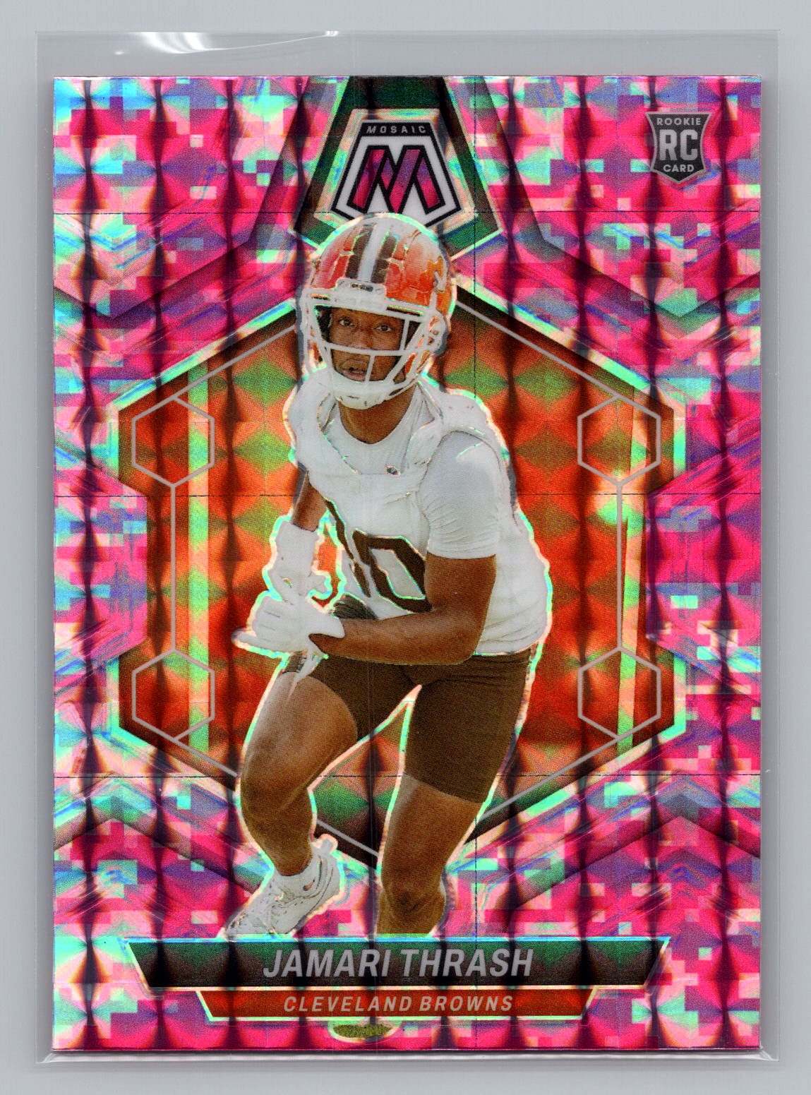 Jamari Thrash 2024 Mosaic Pink Refractor Rookie RC Jamari Thrash 2024 Mosaic Pink Refractor Rookie RC