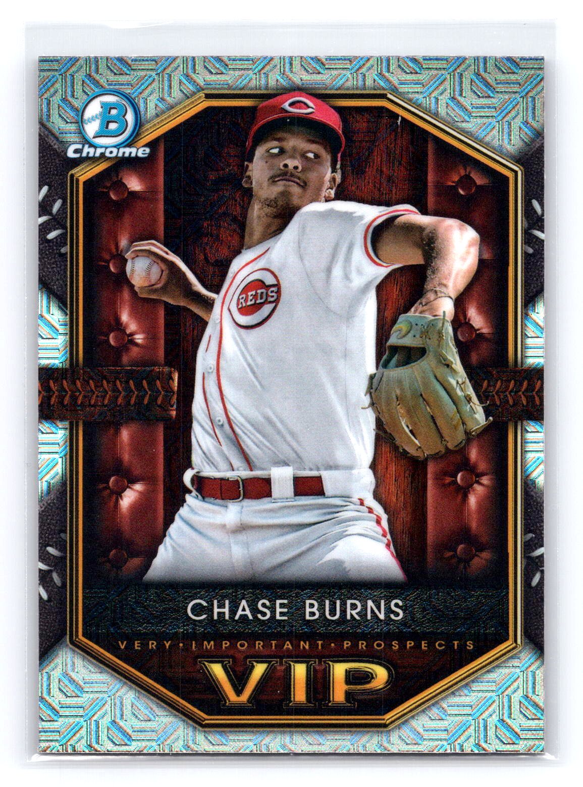Chase Burns 2025 Bowman Chrome Mojo Refractor VIP Chase Burns 2025 Bowman Chrome Mojo Refractor VIP