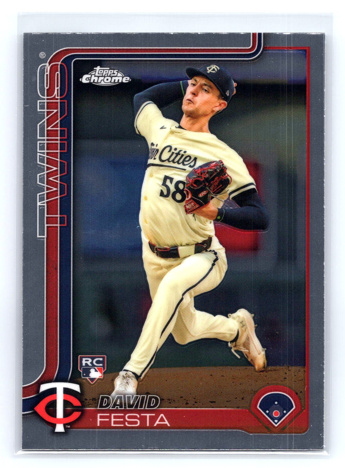 David Festa 2025 Topps Chrome Rookie RC David Festa 2025 Topps Chrome Rookie RC