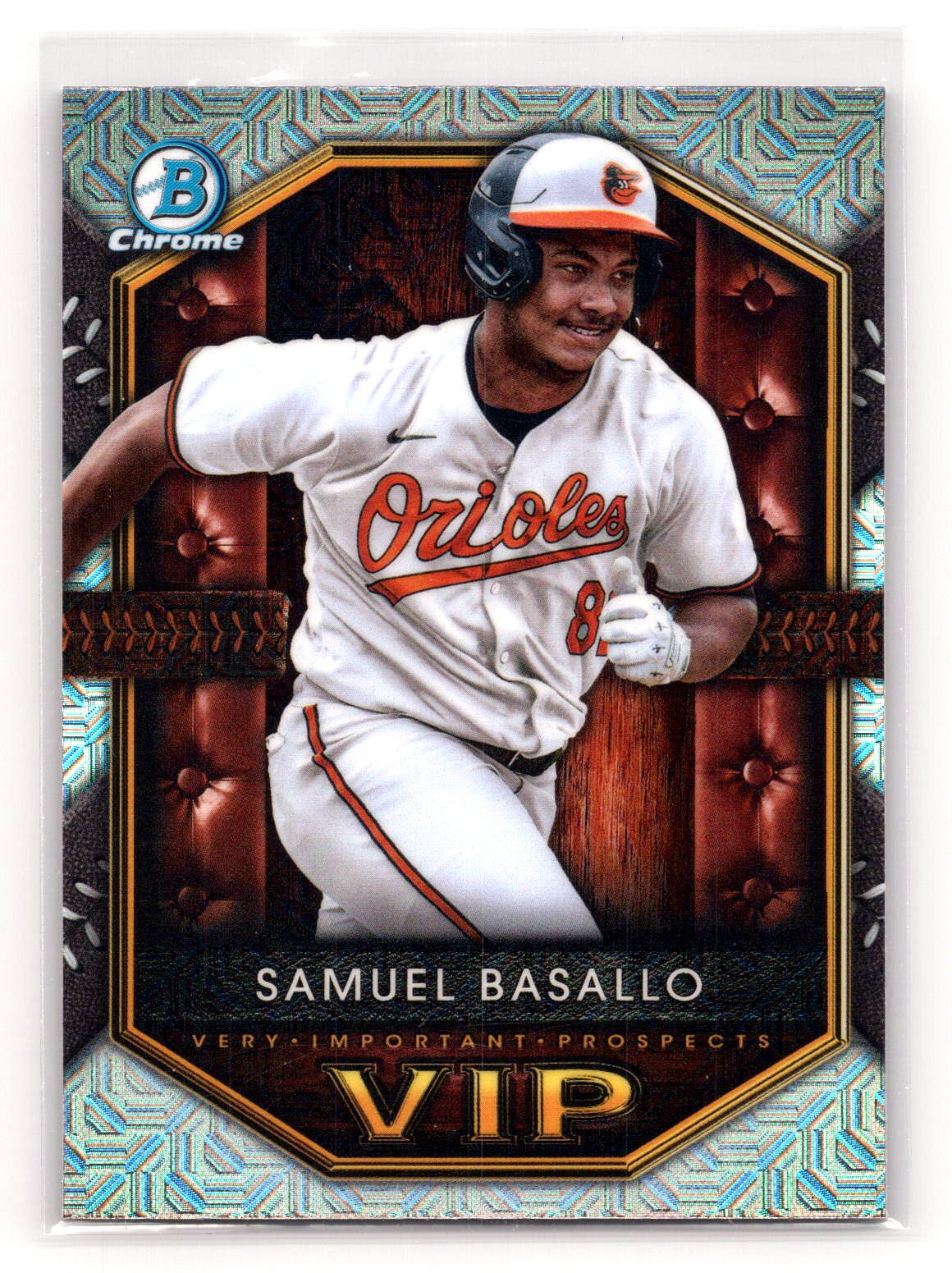 Samuel Basallo 2025 Bowman Chrome Mojo Refractor VIP Samuel Basallo 2025 Bowman Chrome Mojo Refractor VIP
