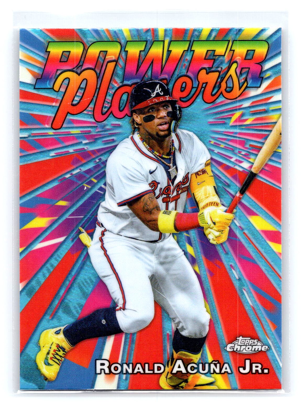 Ronals Acuna Jr. 2025 Topps Chrome Power Players Ronals Acuna Jr. 2025 Topps Chrome Power Players